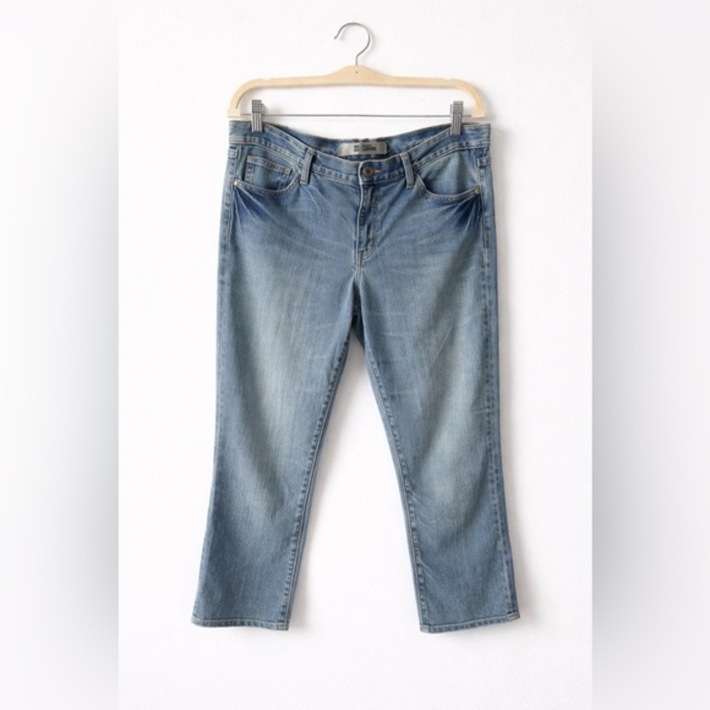 Y2K 2002 GAP Original Low Rise Dusty Wash Crop Capri Jeans 12R Vintage EUC - Picture 1 of 6